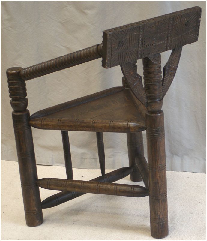 9047 Antique Oak Turners Chair (6)